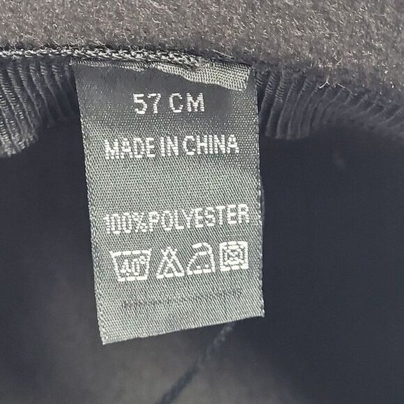 Retro Roaring 20s Gray Bowler Hat Faux Fur Black Bow Accent 57 CM Womens Flapper - Picture 3 of 9